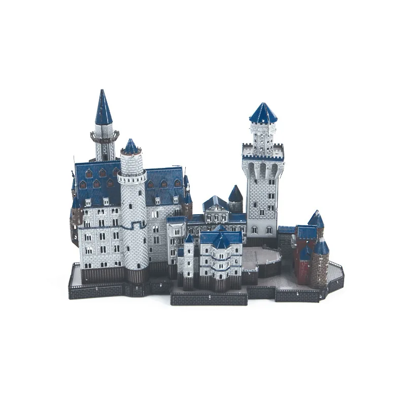 

Piececool Metal DIY Architecture Assembled Model 3D Glue-free Jigsaw Puzzle Color Neuschwanstein