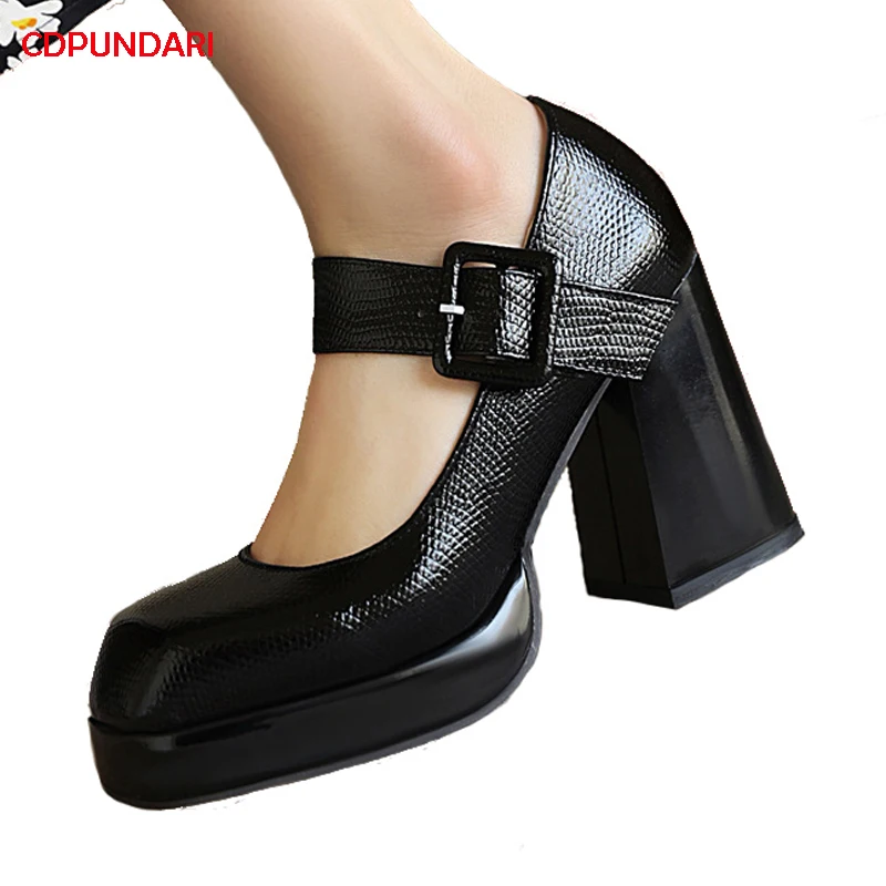 Women Ladies Mary Jane Strap Zip Block Heels Summer Party Work Casual Shoes Size 