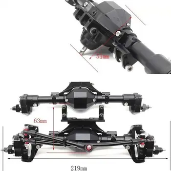 

Rc Car Complete Alloy Front and Rear Axle for 1:10 Axial SCX10 RC Crawler Car C90B