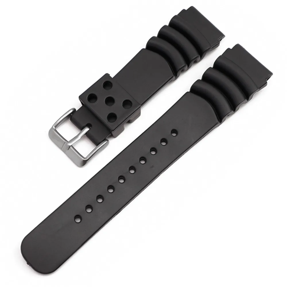 Waterproof Silicone Diving Watch Strap - Durable Sport Wristband Replacement