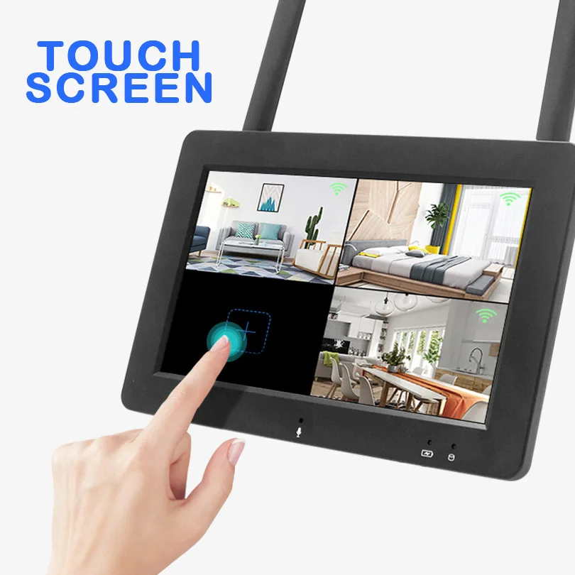 Wetrans 4CH 1080P NVR Wi-Fi SD карты 7 дюймов Сенсорный экран для IPPRO Беспроводной камеры мини сетевой видеорегистратор