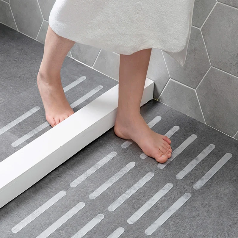 

5PCS Anti-Slip Strips Shower Stickers Bath Safety Strips Transparent Non Slip Strips Stickers For Bathtubs Showers Stairs Floors