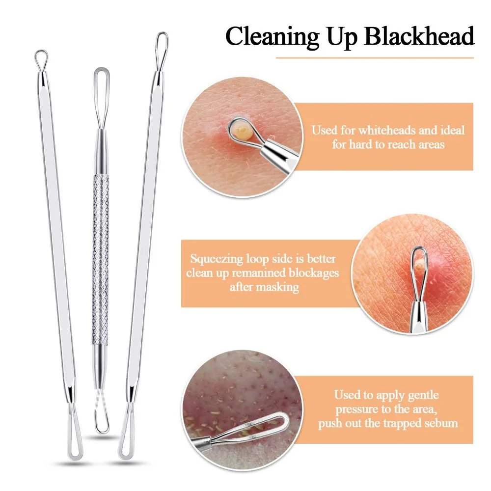 Blackhead Remover Pimple Popper Tool Kit 3