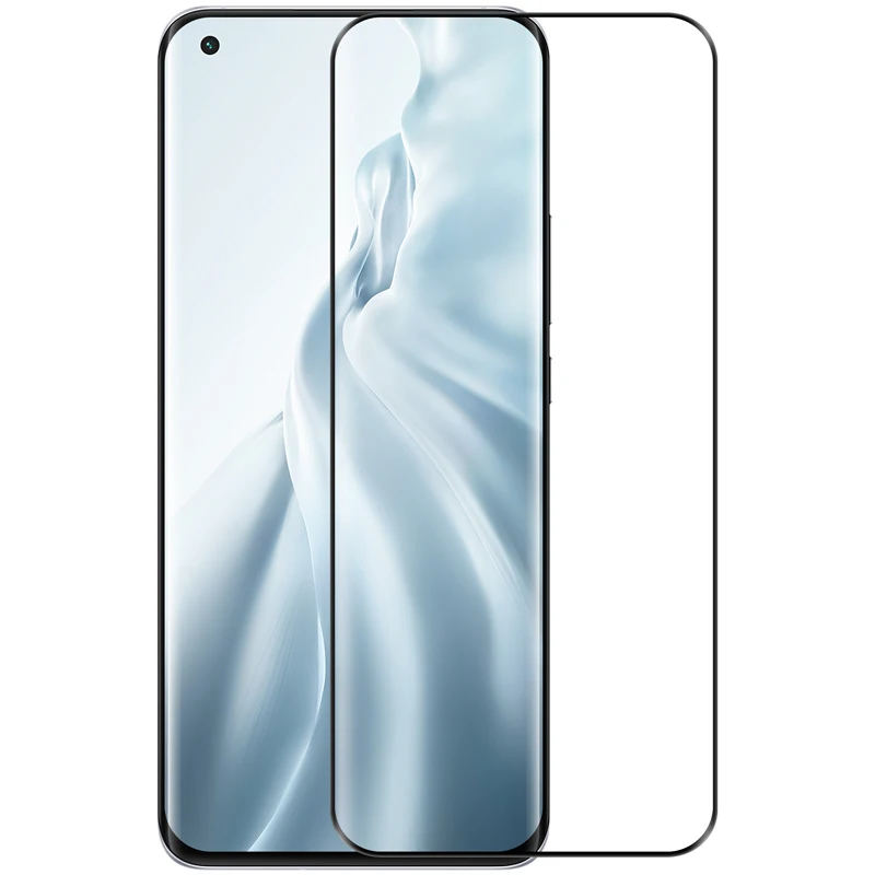 Nillkin 3D DS+ Max Full Coverage Glass  for Xiaomi mi 11 Tempered Glass Screen Protector Round Edge HD Glass Film