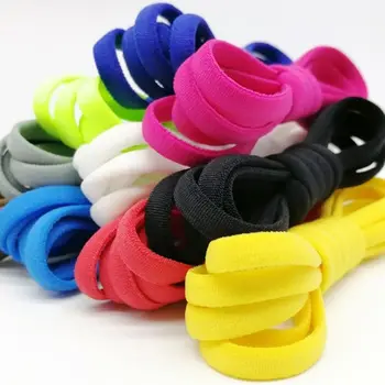 

Adult Kids Elastic Shoe Laces Adjustable DIY No Tie Strings with Metal Buckles