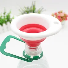 Телескопическая складная Мини-воронка силиконовая портативная маленькая воронка подвесная Бытовая дозирующая кухонный инструмент