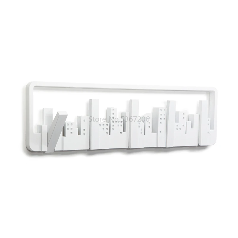 Creative Hook Wall Hanging Clothes Rack Wall Hanging Clothes Cap Hook Porch Shelf Into Door Household Decoration - Цвет: Светло-желтый