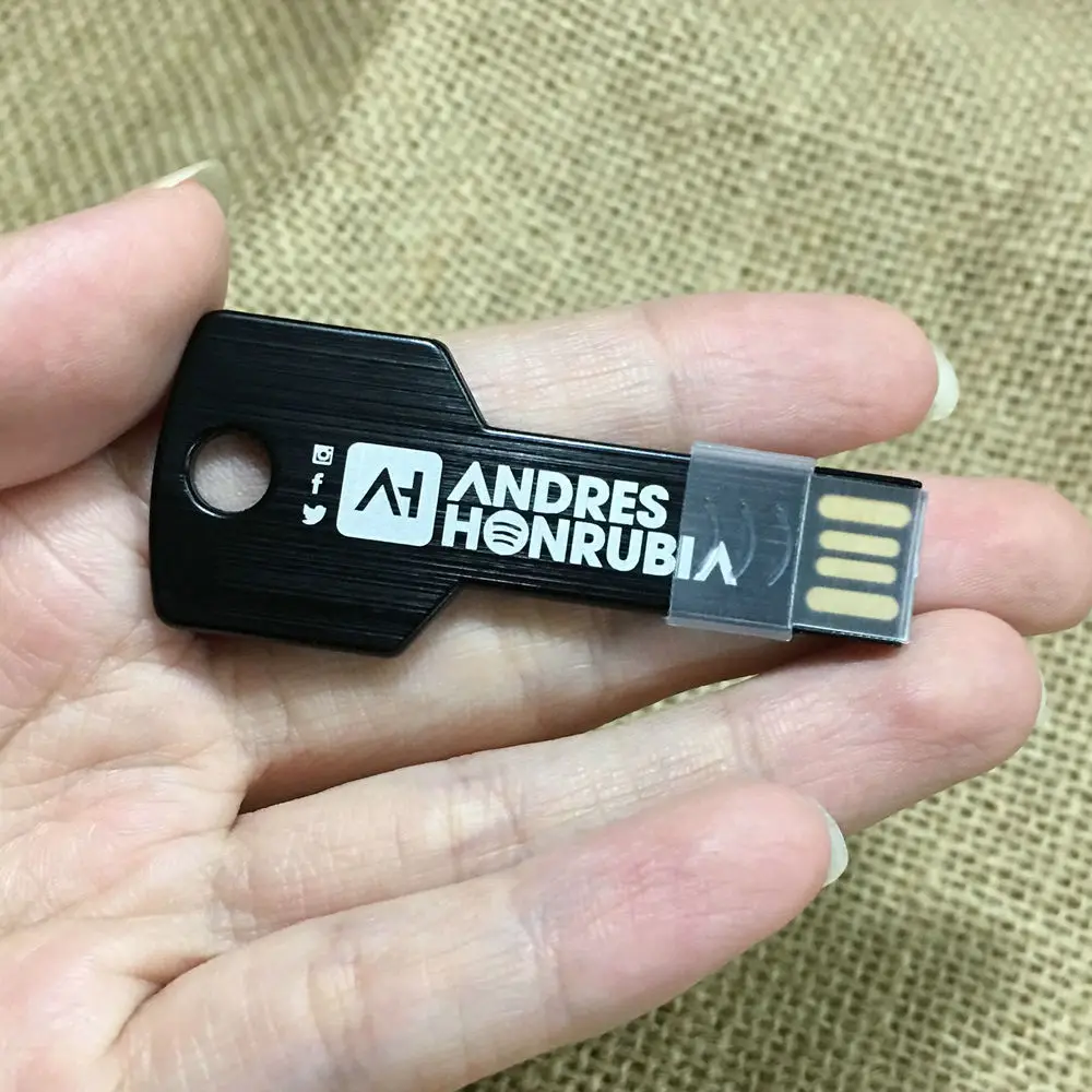 Высокоскоростная Usb флешка с логотипом Personalizado металлический флеш накопитель 4 ГБ