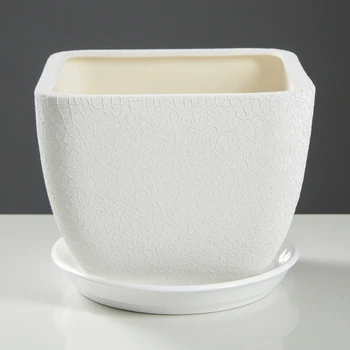 

Flowerpot "Nocturne" white, silk, 4.8 l
