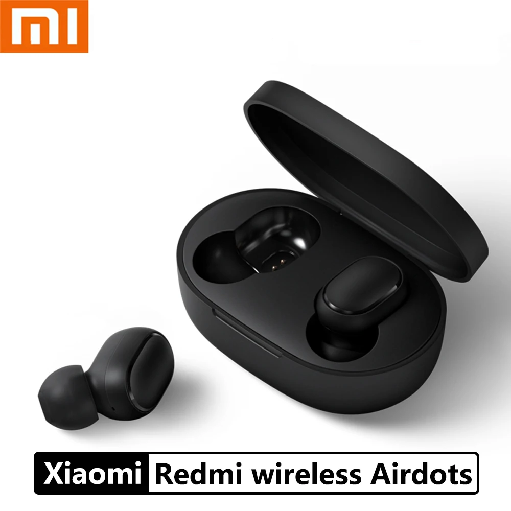 Xiaomi Redmi AirDots, беспроводные наушники bluetooth, управление языком, затычка для ушей, Автоматическое Сопряжение, мини-гарнитуры, умное управление