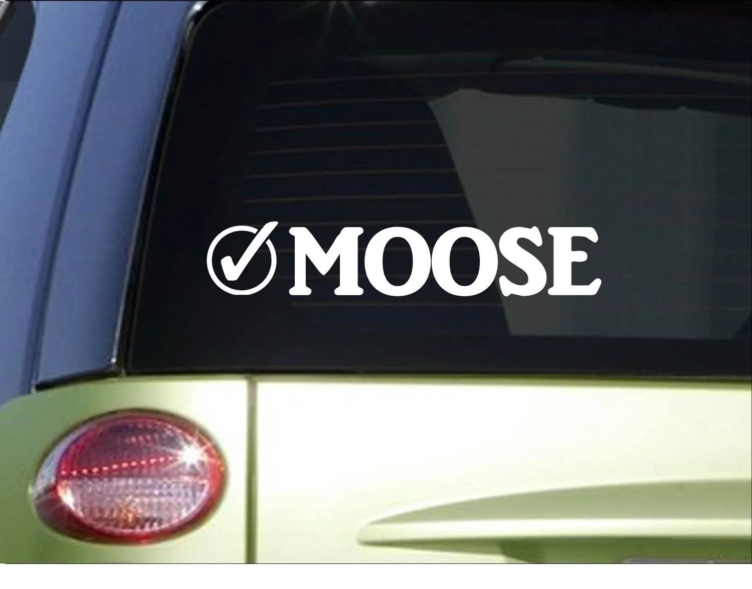 Moose Check " наклейка Мейн для охоты на оленя bull стикер на окно
