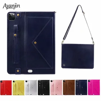 

Case For iPad Pro 11 2020 With Pencil Holder Multifunction Shoulder & Neck Strap Bag Cover Funda For iPad Pro 12.9 2020 Case+Fil