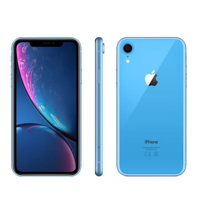 Apple iPhone XR 6," жидкий retina полностью lcd 64 Гб/128 ГБ/256 ГБ rom 4G Lte Apple гарантия f rom Франция - Цвет: Синий