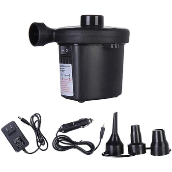 

2Pack Portable Electric Air Pump,Home Inflate Deflate Pump,Swimming Ring Inflatable Pump with 3 Nozzles Car&US Plug