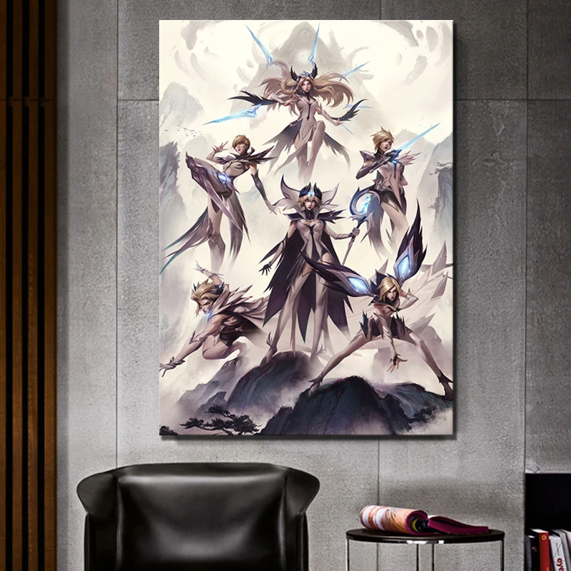 Poster Modern Home Decor League of Legends Print Game Video Canvas Painting 1 Pcs Wall Artwork Modular Picture For Living Room | Дом и сад