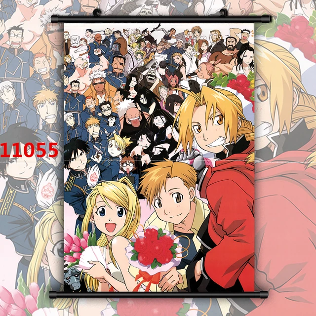 Fullmetal Alchemist Brotherhood: Ed and Al Anime Wall Scroll - Circle Red