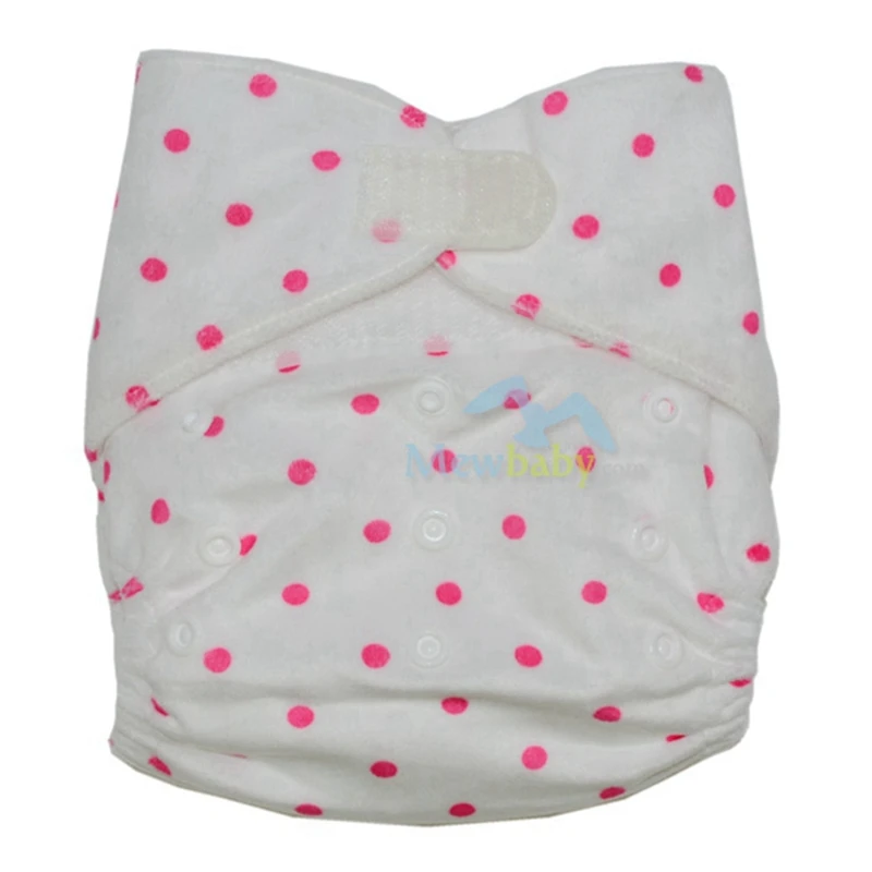 

AIO Baby Diapers Nappy for Newborn to Toddle Minky Reusable Diaper With 1pc 3-Layer Microfiber Insert GR32