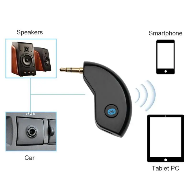 Bluetooth 4,2 аудио приемник подключи и играй удобный и быстрый в эксплуатации 3,5 мм разъем AUX Громкая связь говорящий адаптер автомобильный комплект