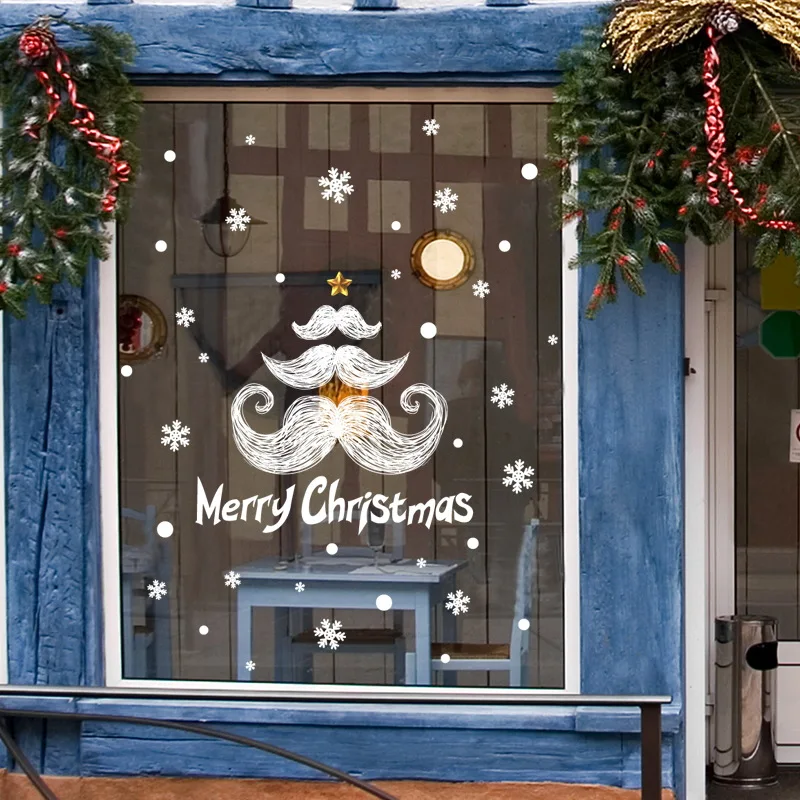 45*60 см,, новогодние Санта-Клаус, стеклянный поезд, окно, рождественские украшения для дома, декоративные наклейки на стену, Navidad Natal - Цвет: XL619