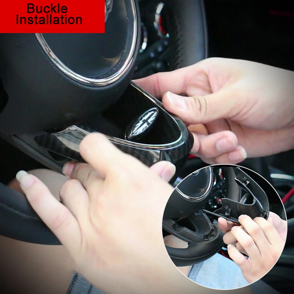 Руль Углеродные волоконные наклейки чехол наклейка интерьерные молдинги для MINI