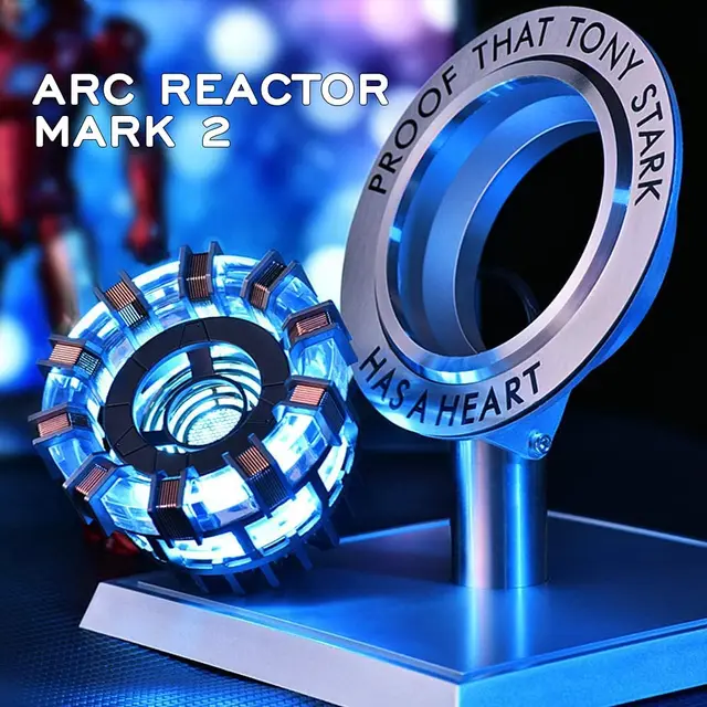 Marvel1:1 Tony Stark Iron Man Heart Arc Reactor Usb Led Light Arc Action  Model Mk1/mk2 Diy Parts Model Toys Chest Lamp Gift - Action Figures -  AliExpress