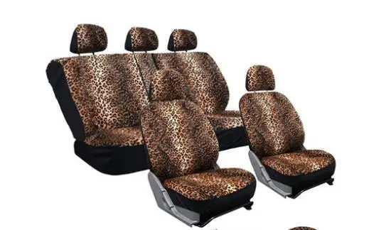 

Foreign Trade Export Universal Seat Cover Automobile Seat Cushion Leather Grass Warm for Cross Border Leopord Pattern 9 Pieces W