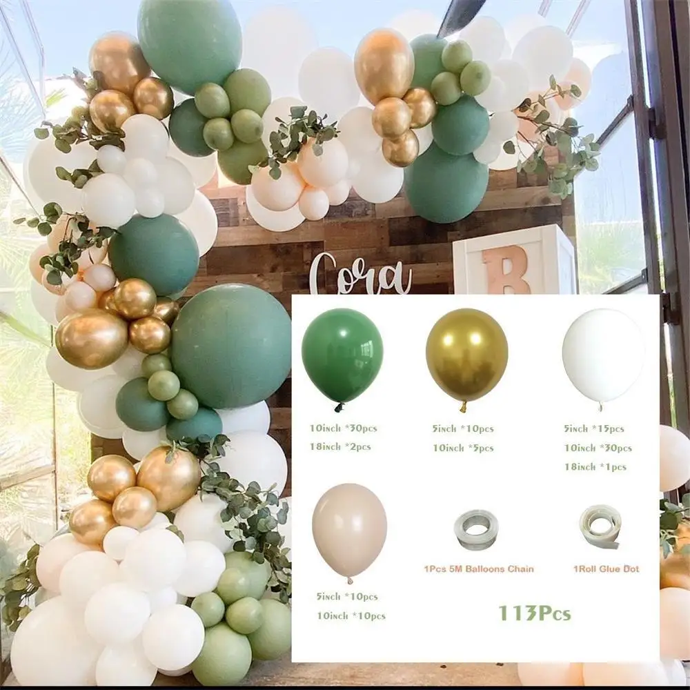 PROD 1005003008837779 Party Birthday Avocado Green Retro Color Balloon
Set Bean Paste Green Birthday Party Decoration Balloon Chain Set
Wedding Party