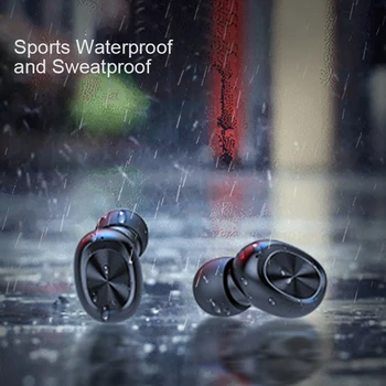 

TWS Bluetooth 5.0 Wireless Earphone 5.0 Touch Control Earbuds Waterproof Stereo Music Headset With Portable Charging Case