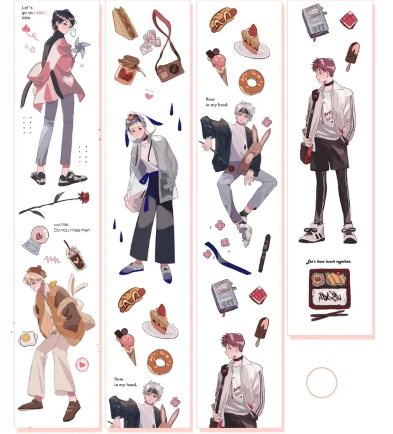 Милые Маскировочные ленты Boye in Love Washi для ежедневников клейкая лента самодельные