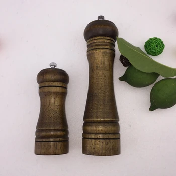 

2PCS Wooden Salt And Pepper Mill Tool Three different combinations Spice Salt and Pepper Grinder Manual Grinder Kitchen tools