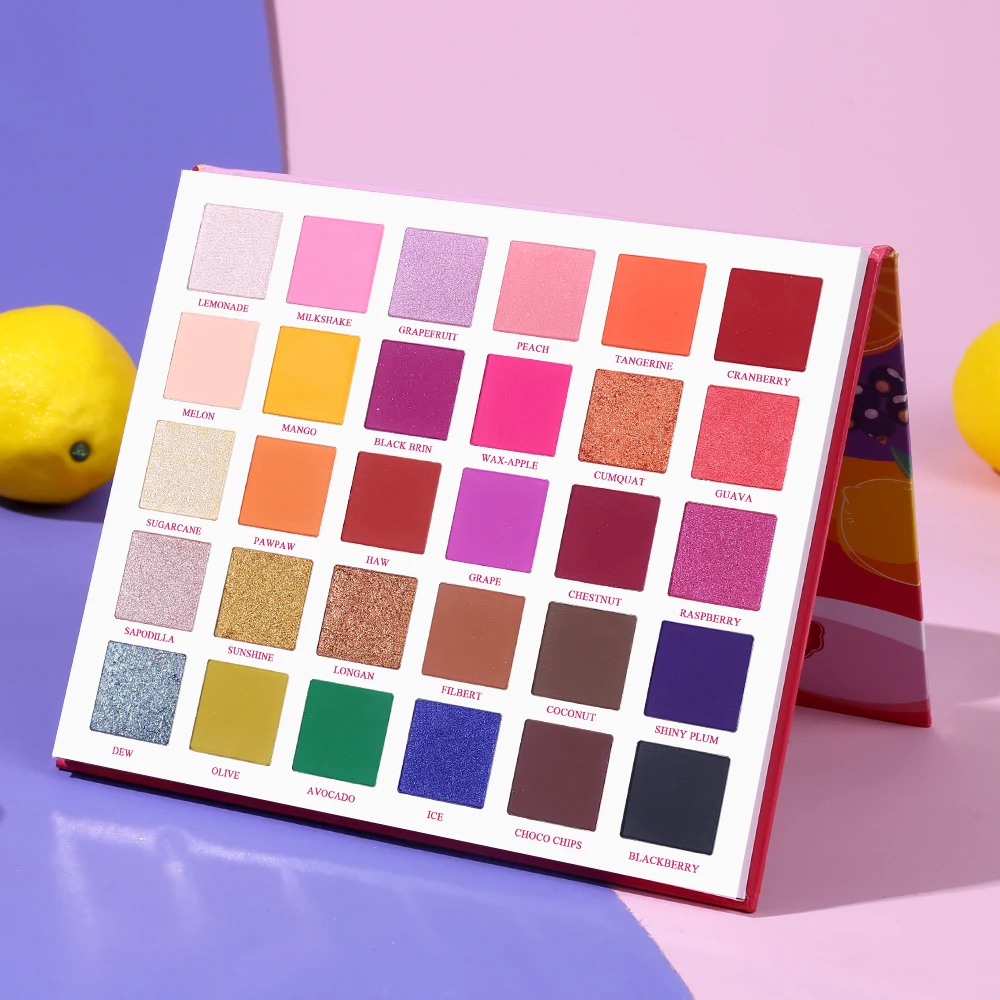 Koop UCANBE 30 Kleuren Fruit Pie Vullen Palet Shimmer Matte Oogschaduw Kit Make Waterdicht Gepigmenteerde Kleurrijke Naakt Ogen Shadow