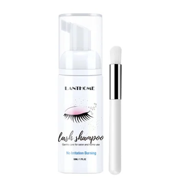 

1PC Eyelash Cleanser Portable 50ml Eye Makeup Cleaner Cleaning Fluid Eyelash Shampoo for Salon Home Extension