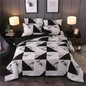 

Marble Bedding Set Geometric Printed Duvet Cover Set Bed Set Twin Double Queen Quilt Cover Bed linen (No Sheet No Filling)