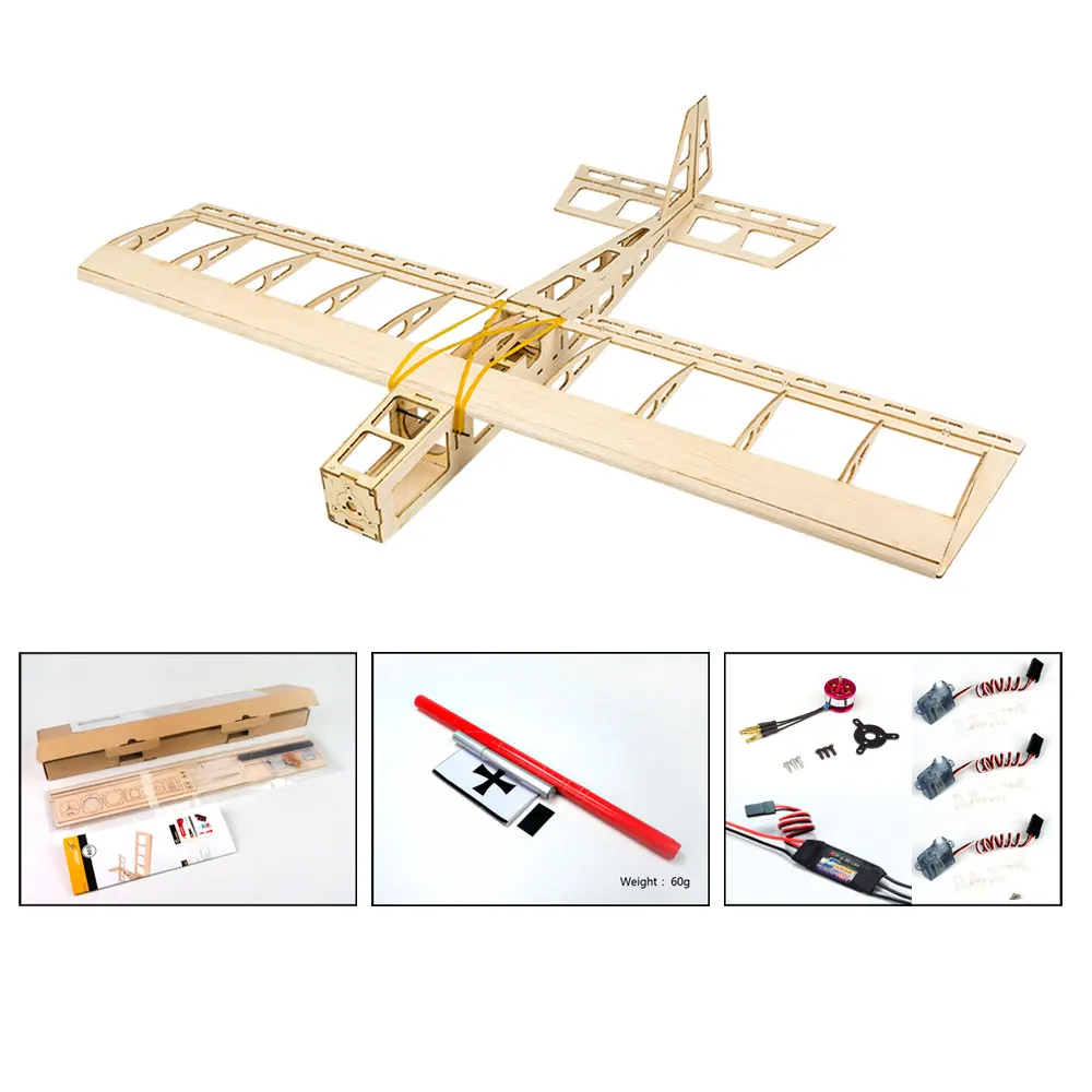 Масштаб RC Balsawood самолет Лазерная резка мини-палка 580 мм набор из пробкового дерева DIY строительные деревянные модели - Цвет: R0304B