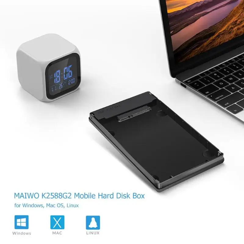 MAIWO K2588G2 type-C до 2,5 дюймов sata hdd ssd Коробка Внешний sata USB-C жесткий диск Корпус hdd ssd коробка