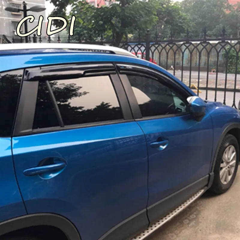 Для Mazda CX-5 2013-19 4 шт. оконный козырек тент вентиляционная защита от ветра и дождя
