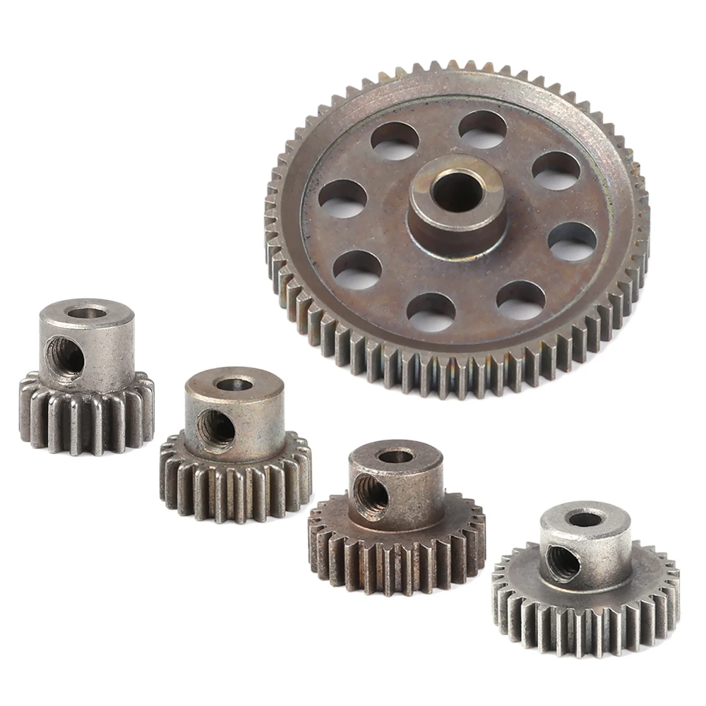 Motor Pinion Grey Main Gear 64T 11181 Unlimited Steel Teeth 21T Truck Metal Diff 1/10 RC Parts 5 Styles HSP RC Tools 11184 motor gear transmission gear