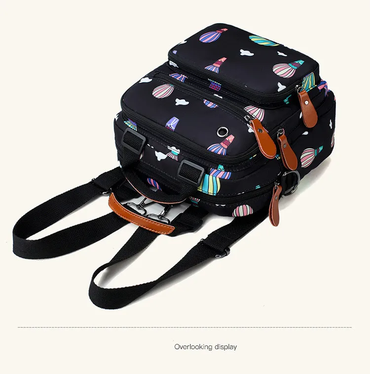 Стильный рюкзак с несколькими карманами, большая вместительность, портативные сумки для мам, многофункциональная практичная сумка для мам и мам