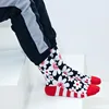 1 pair man socks 2022 combed cotton high quality colorful funny male socks creative crew socks for casual wedding dress ► Photo 3/6