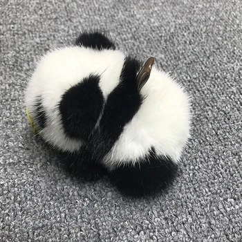 

Panda Keychain Key-Rings Charm Plush Pendant Gift-Accessories Couple Women Animal Car/Bag