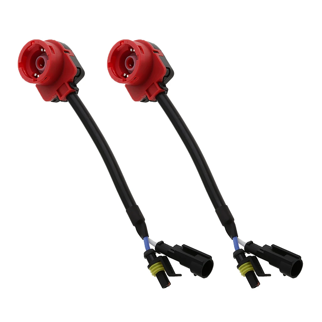 2 Pieces D2S D2R D2C HID Converter Connector Adapter Plug Wire Cable Harness