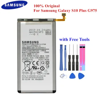 

Original Battery EB-BG975ABU For Samsung Galaxy S10 Plus S10+ SM-G975F/DS SM-G975U G975W G9750 4000/4100mAh Genuine Samsung Akku