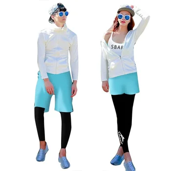 

SBART's Diving Suit Split Women's Long Sleeve Zip-Up Prevent Jellyfish Outdoor Surfing Suit Men's Sun Protection Couple