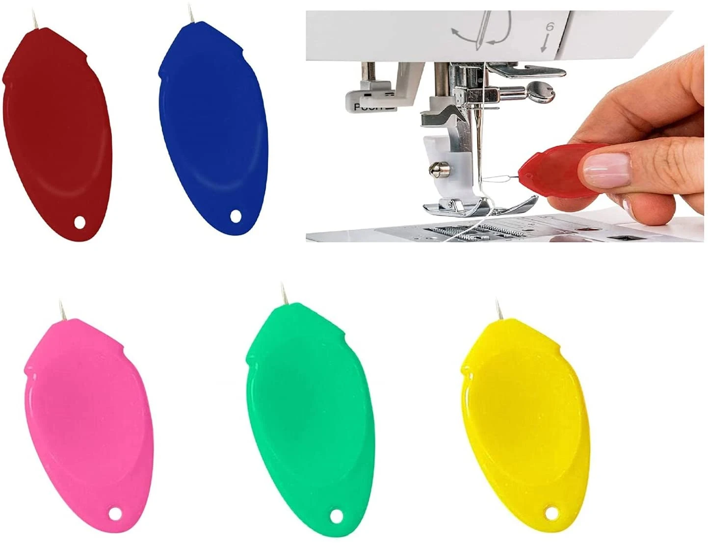 10PCS Elderly Use Automatic Easy Sewing Needle Device Threader Thread Guide Tool 10PCS Elderly Use Automatic Easy Sewing Needle Device Threader Thread Guide Tool