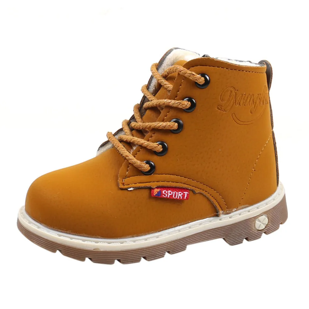SAGACE Winter Boots Kids Martin For Boys Girls Warm Sneaker Shoes Casual Snow Children |