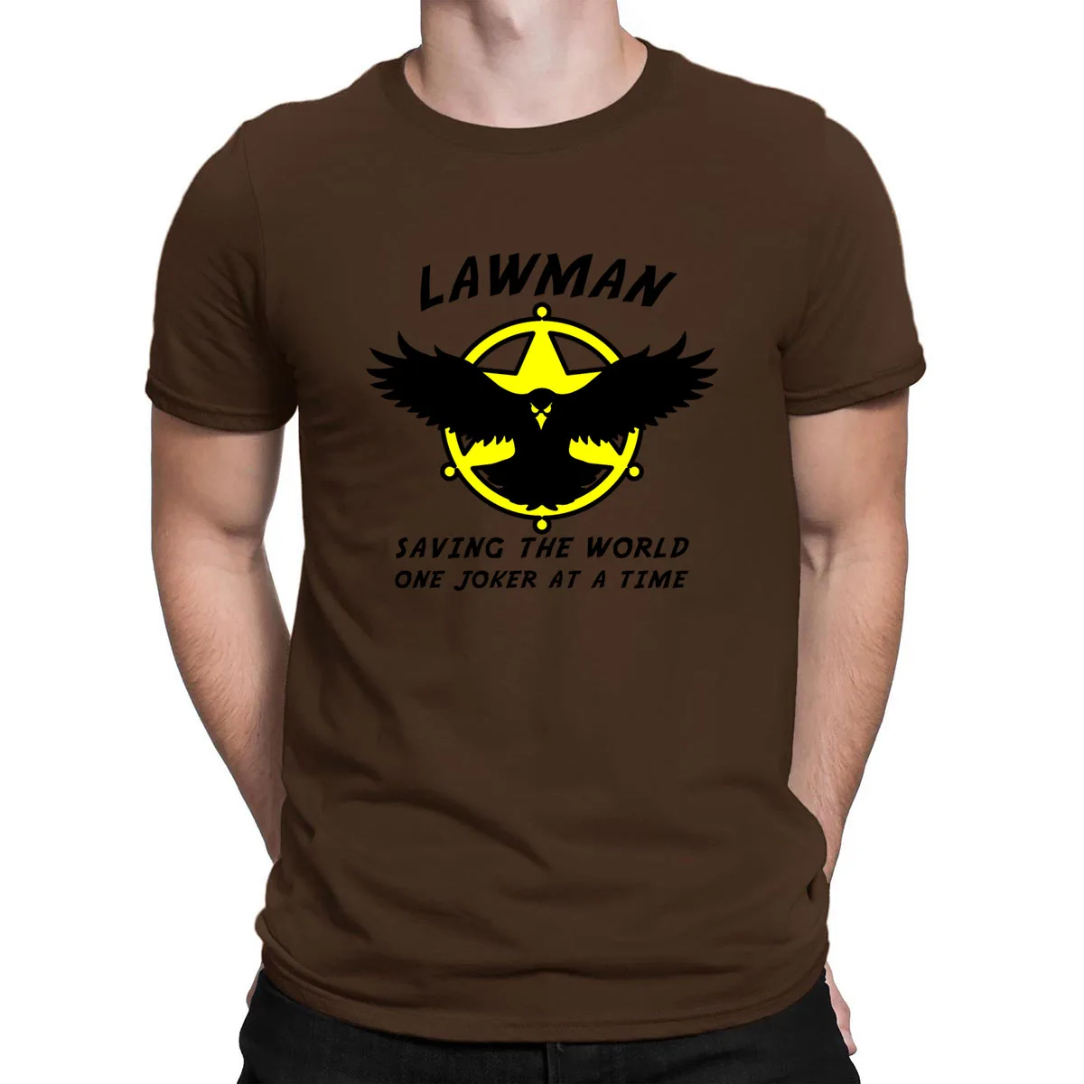 Lawman 1 2 футболка сумасшедшего размера плюс 3xl на заказ одежда для фитнеса футболка для мужчин Мода Досуг Anlarach family