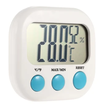 

Household Thermometers Indoor Mini Digital Temperature Humidity Meter Thermometer Hygrometer Maximum Minimum Value Display