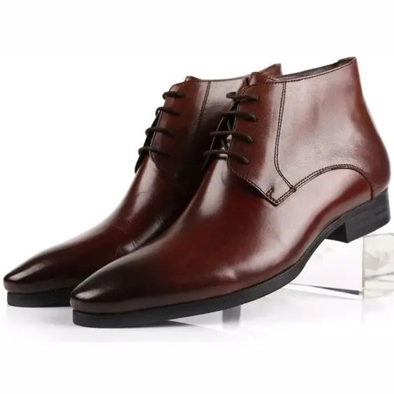 burgundy dress boots