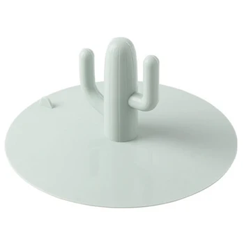

Sink Plug Cute Wash Basin Soft Silicone Bath Tub Drain Stopper Floor Cactus Shape Anti Blocking Protective Cover Kitchen