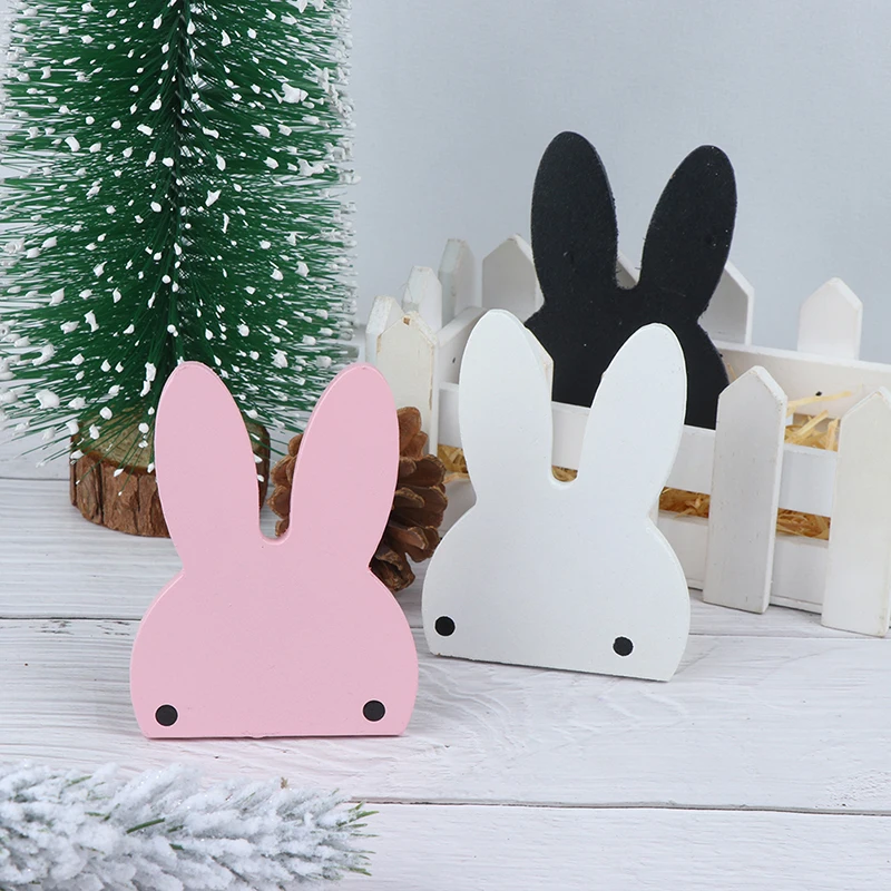 1 PC Cute Rabbit Wooden Hook Clothes Hooks On Wall Decorate Kids Children Room Wall Hanger Hooks home decoration
